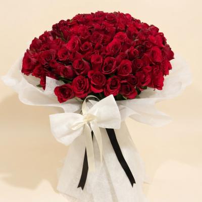 Eternal Passion – Luxurious Red Rose Bouquet