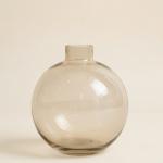 Smoky Spherical Glass Vase - Bubble Shape