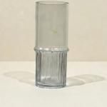 Ribbed Glass Vase | Modern Cylindrical Flower Vase | 55408