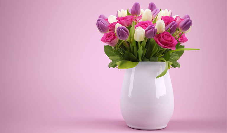 Elegant Vase with Flowers