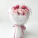 Pink & Hot Pink Roses Bouquet – 30 Roses | Flooverish